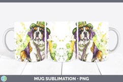 GorgeousMardi Gras Splash Dogs Mug Wrap design.