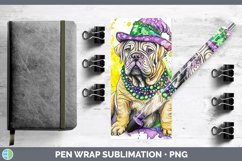 GorgeousMardi Gras Splash Dogs Pen Wrap design.