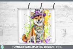 GorgeousMardi Gras Splash Dogs Tumbler design.