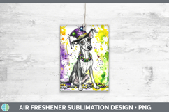 GorgeousMardi Gras Splash Dogs Air Freshener design.