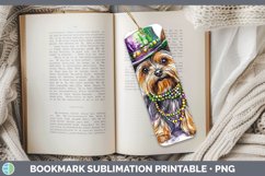 GorgeousMardi Gras Splash Dogs Bookmark design.
