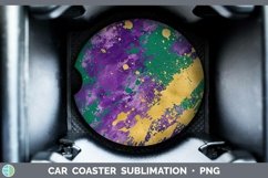 GorgeousMardi Gras Car Coaster design.