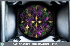 GorgeousMardi Gras Car Coaster design.