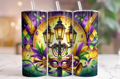 Mardi Gras Street Lamp Tumbler Wrap, Mardi Gras Tumbler PNG Product Image 1