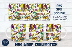 Mardi Gras PNG | Carnival PNG Tea Mug Sublimation Product Image 1