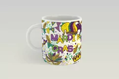 Mardi Gras PNG | Carnival PNG Tea Mug Sublimation Product Image 3
