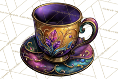 Mardi Gras Cafe Clipart Sweets Desserts Coffee Pastries PNG Product Image 4