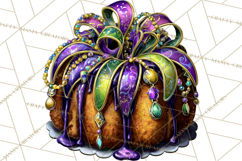 Mardi Gras Cafe Clipart Sweets Desserts Coffee Pastries PNG Product Image 2