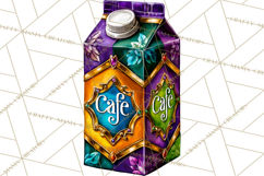 Mardi Gras Cafe Clipart Sweets Desserts Coffee Pastries PNG Product Image 5
