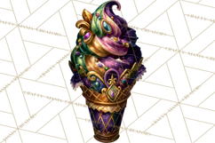 Mardi Gras Cafe Clipart Sweets Desserts Coffee Pastries PNG Product Image 2