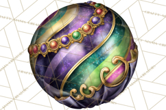 Mardi Gras Cafe Clipart Sweets Desserts Coffee Pastries PNG Product Image 4