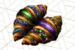 Mardi Gras Cafe Clipart Sweets Desserts Coffee Pastries PNG Product Image 2