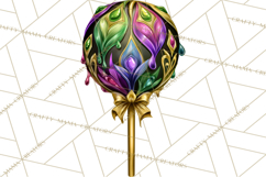 Mardi Gras Cafe Clipart Sweets Desserts Coffee Pastries PNG Product Image 3