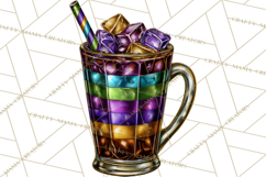 Mardi Gras Cafe Clipart Sweets Desserts Coffee Pastries PNG Product Image 4