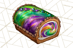 Mardi Gras Cafe Clipart Sweets Desserts Coffee Pastries PNG Product Image 3