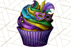 Mardi Gras Cafe Clipart Sweets Desserts Coffee Pastries PNG Product Image 5