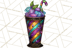 Mardi Gras Cafe Clipart Sweets Desserts Coffee Pastries PNG Product Image 5