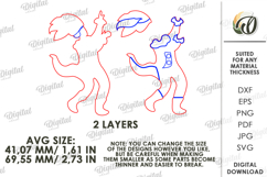 Mardi Gras Tiered Tray Laser Cut. Mardi Gras Decor SVG Product Image 2