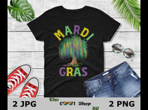 Mardi Gras Tree Png, Mardi Gras Bead Tree Png Sublimation Product Image 2