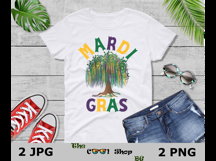 Mardi Gras Tree Png, Mardi Gras Bead Tree Png Sublimation Product Image 3