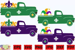 Mardi Gras Truck SVG | Mardi Gras SVG | Vintage Truck SVG Product Image 2