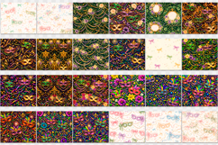 Mardi Gras Tumbler wrap bundle | Masquerade Mask Pattern Product Image 2