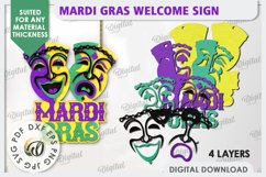 Mardi Gras Welcome Signs Laser Cut Bundle. Mardi Gras Decor Product Image 7
