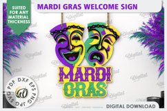 Mardi Gras Welcome Signs Laser Cut Bundle. Mardi Gras Decor Product Image 6