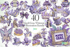 Mardi Gras Whimsical Illustration Bundle Product Image 1