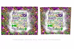 Mardi Gras Tumbler, Mardi Gras Words 20oz Tumbler Design Product Image 2