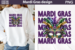 Mardi Gras Sublimation | Mardi Gras Mask T Shirt Product Image 1