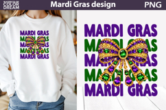 Mardi Gras Sublimation | Mardi Gras Bow Product Image 1