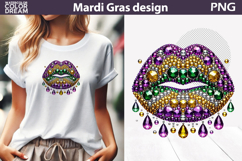 Mardi Gras Sublimation | Mardi Gras Lips Product Image 1