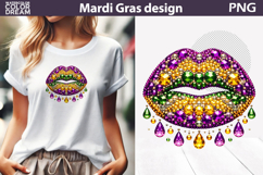 Mardi Gras Sublimation | Mardi Gras Lips Product Image 1