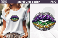 Mardi Gras Sublimation | Mardi Gras Lips Product Image 1
