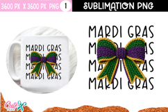 Mardi Gras king Crochet Sublimation PNG |DTF Transfer Product Image 1