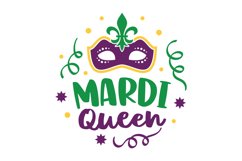 Mardi Queen SVG Cut File Product Image 1