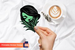 Mardi Gras Sticker, Carnival Themed Grass Sticker Product Image 1