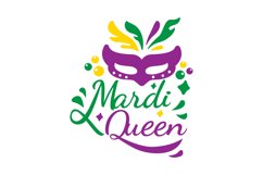 Mardi Queen SVG Cut File Product Image 1