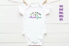 Little Miss Mardi Gras. Kids Fat Tuesday carnival design Product Image 2