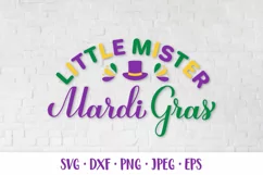 Little Mister Mardi Gras. Kids Fat Tuesday carnival design Product Image 1