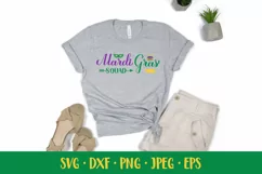 Mardi Gras squad SVG. Funny parade quote. Shirt design Product Image 2