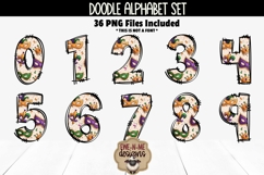 Mardi Gras Doodle Alphabet &amp; Numbers | PNG Files Product Image 4
