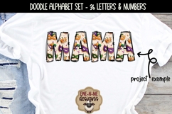 Mardi Gras Doodle Alphabet &amp; Numbers | PNG Files Product Image 5
