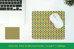 Mardi Gras mouse pad sublimation. Carnival design 003 Product Image 1