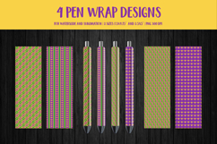 Mardi Gras Pen Wrap Sublimation. Carnival Pen Wrap Set 05 Product Image 1