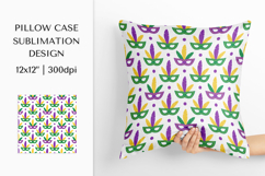 Mardi Gras Pillow Case Sublimation Design. Pillow Cover 07 Product Image 1