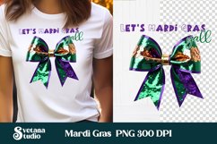Mardi Gras bow clipart | Mardi Gras sublimation Product Image 1