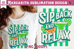Summer Sublimation Clipart | Margarita PNG Product Image 1