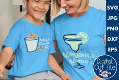 Margarita Mama | Milk And Cookie Kid | Mom And Me Svg Files Product Image 1